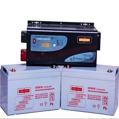 Set of Batteries and Inverter